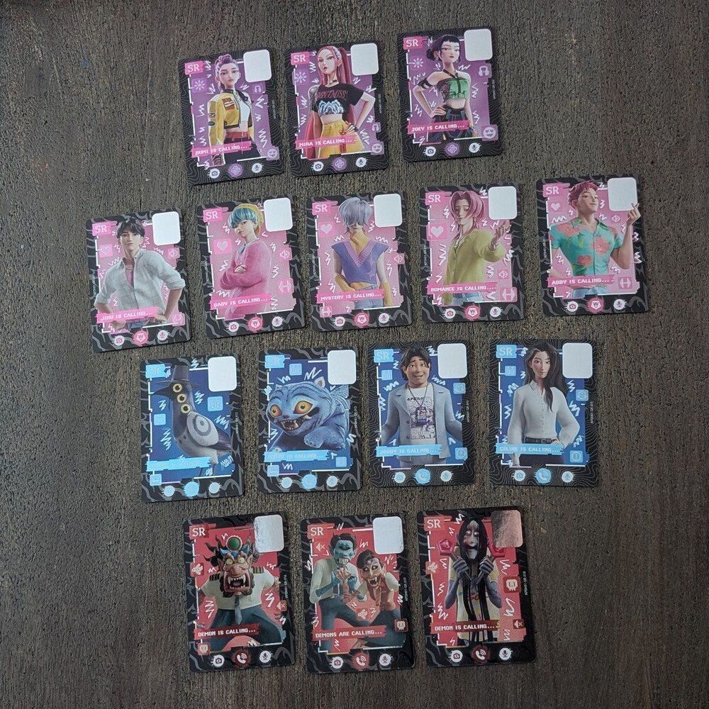 Kayou K-Pop Demon Hunters Saja Boys SR Calling Cards Set Of 15